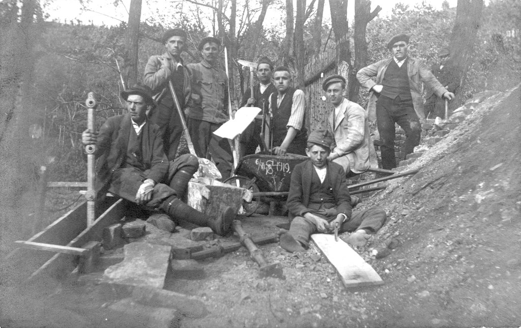 Úprava terénu – cvičiště Františka – 1919